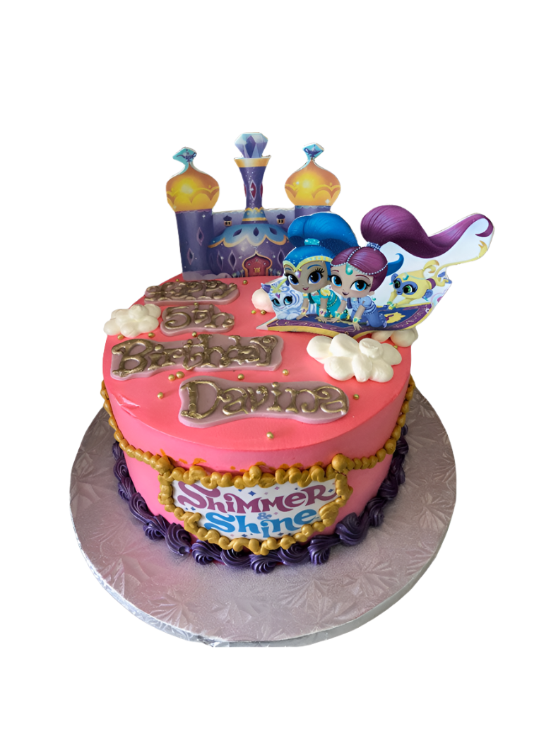 Davina Shimmer And Shine Birthday Cake
