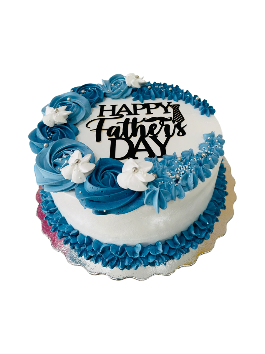 Dusty Blue Father's Day Cake