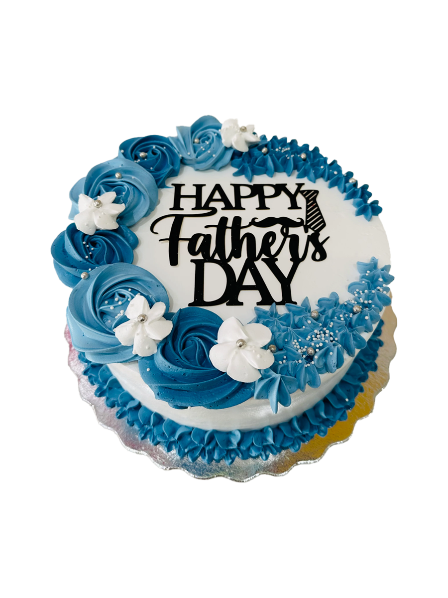 Dusty Blue Father's Day Cake