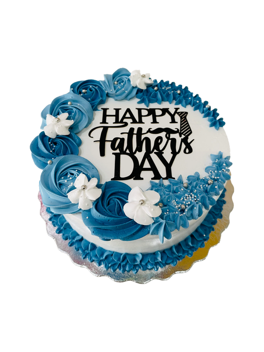 Dusty Blue Father's Day Cake
