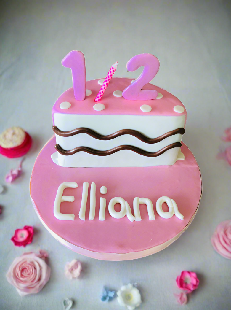 Elliana Half Birthday Cake.