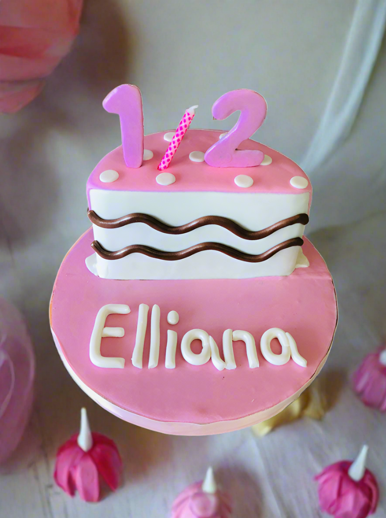 Elliana Half Birthday Cake.