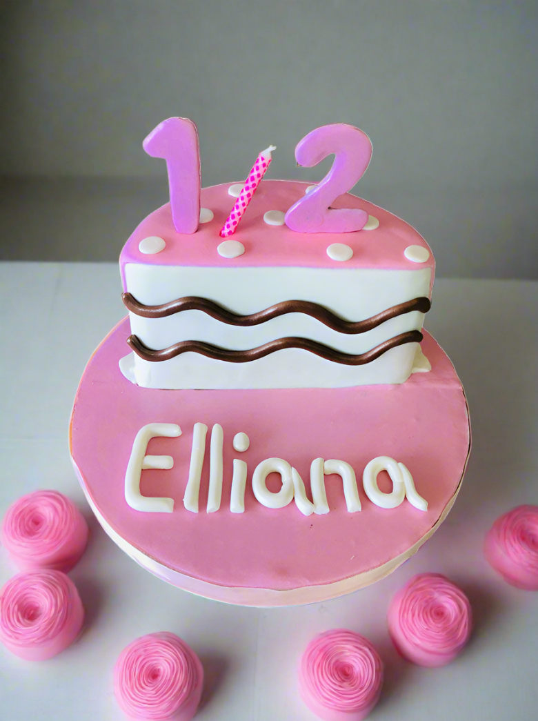 Elliana Half Birthday Cake.
