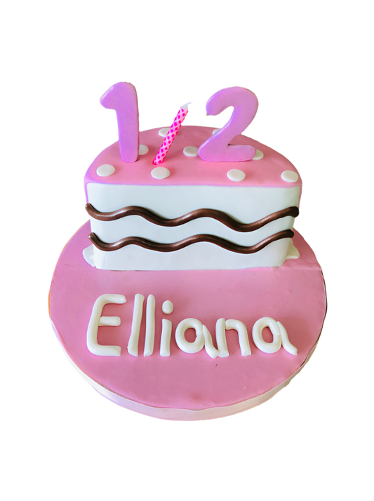 Elliana Half Birthday Cake.