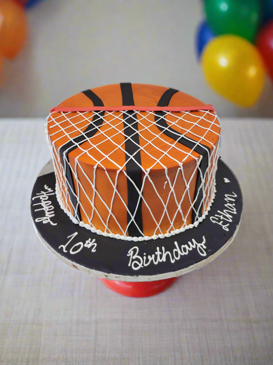 Ethan Basketball Cream Cake