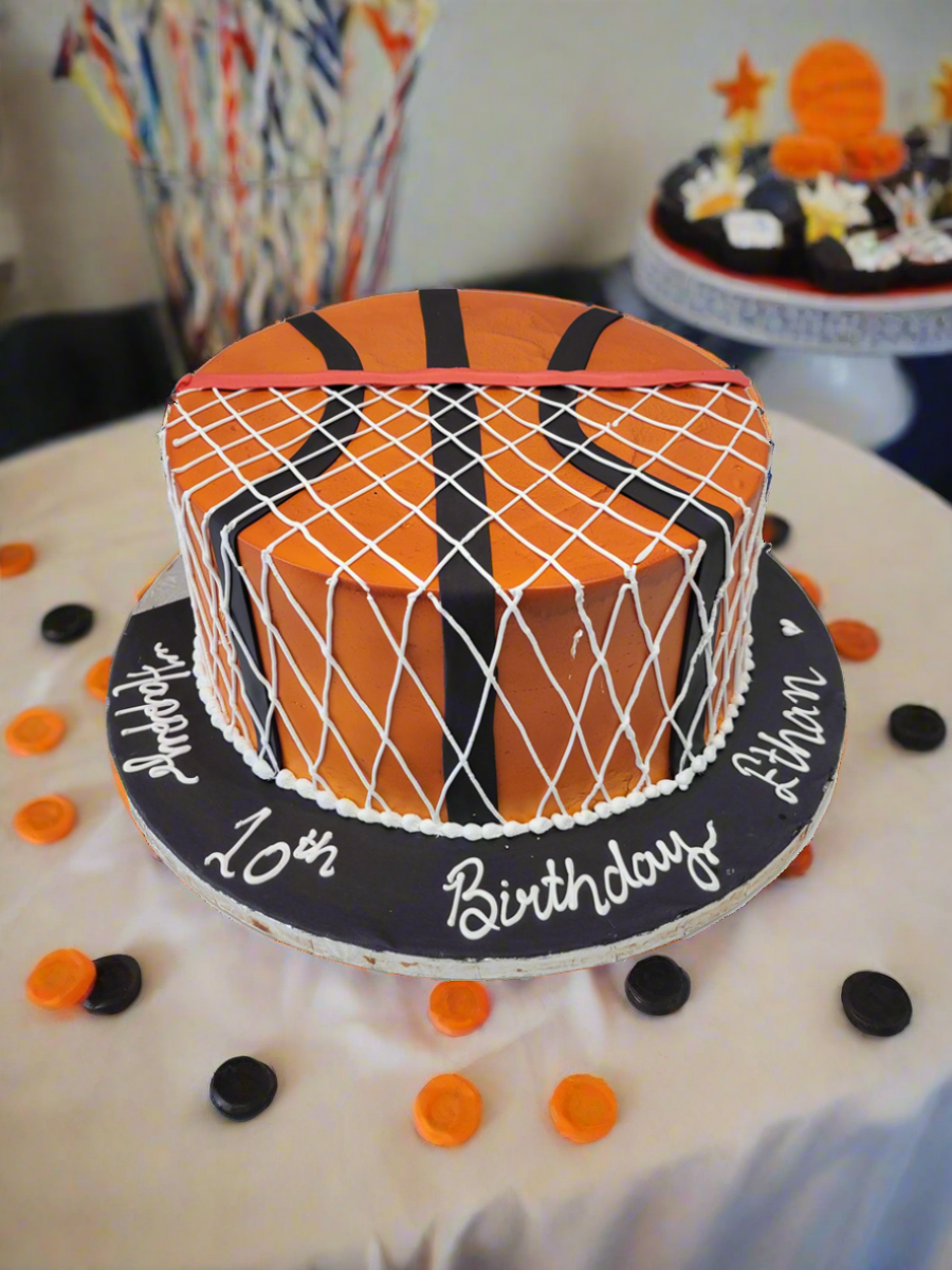 Ethan Basketball Cream Cake
