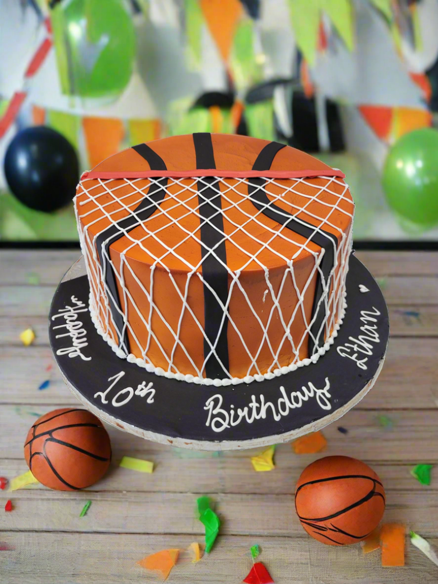 Ethan Basketball Cream Cake