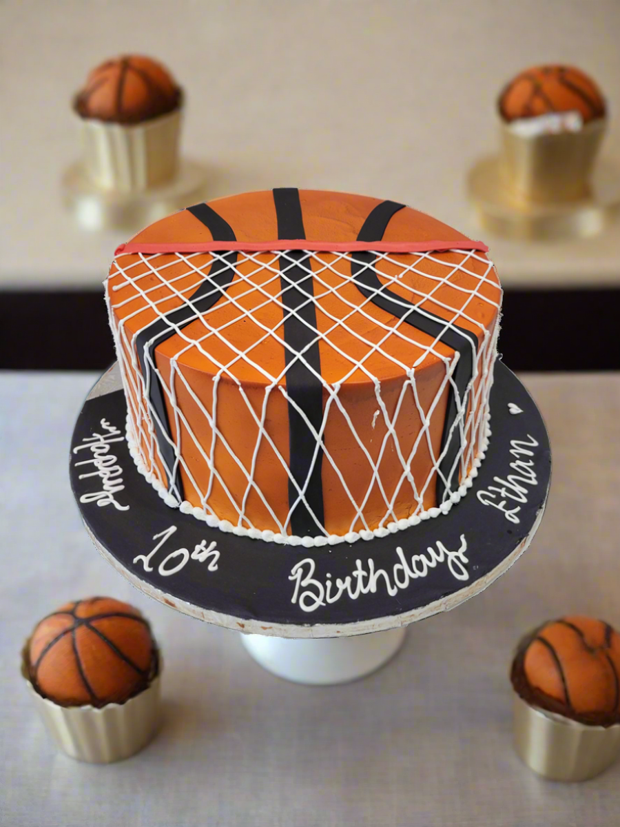Ethan Basketball Cream Cake