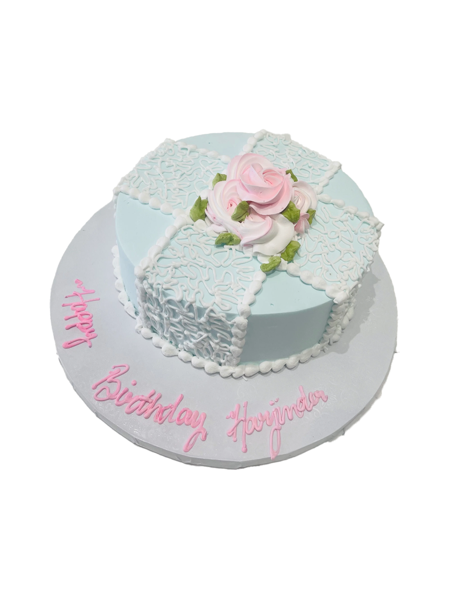 Eva Cream Birthday Cake