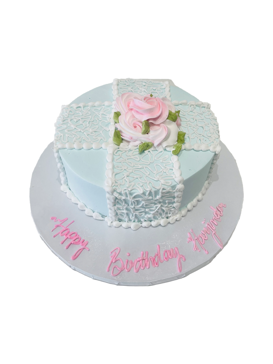 Eva Cream Birthday Cake