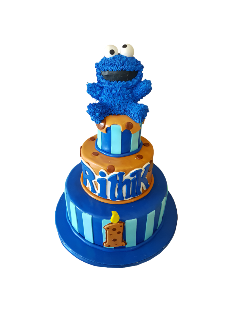 Elmo Tiered Birthday Cake