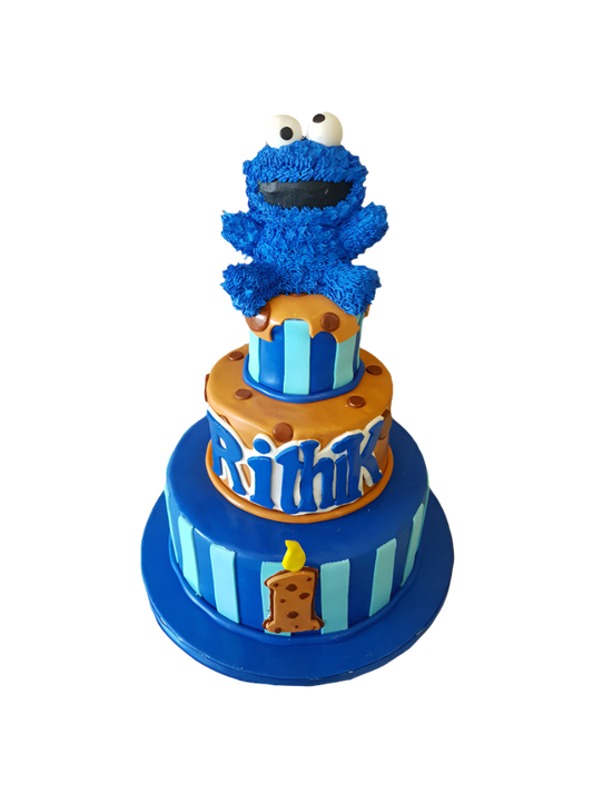 Elmo Tiered Birthday Cake
