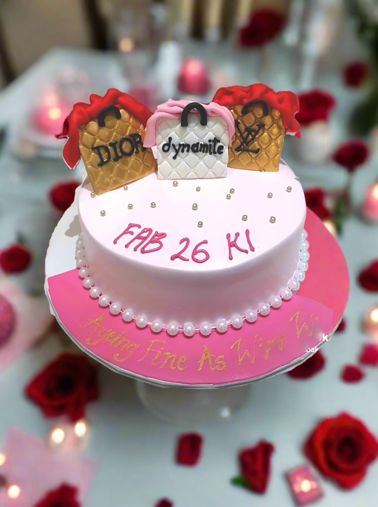 Fab 26 Born To Shop Birthday Cake