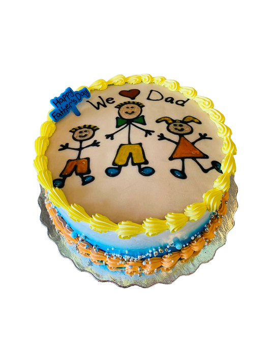 Fathers Day Photo Cake