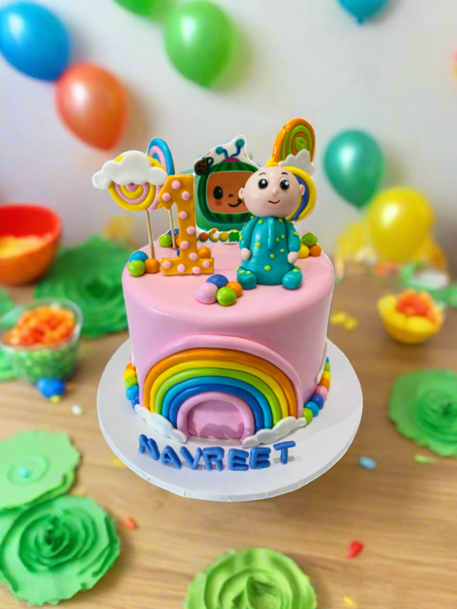 Navreet Cocomelon Fondant Cake
