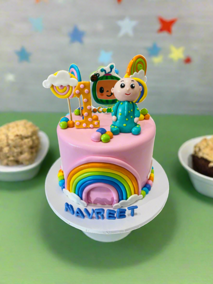Navreet Cocomelon Fondant Cake