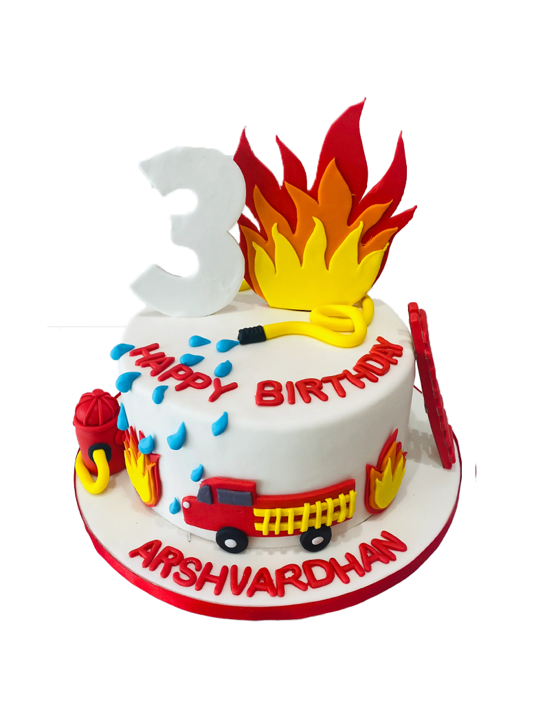 Extinguish The Fire Fondant Cake