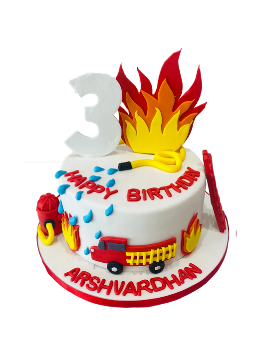 Extinguish The Fire Fondant Cake
