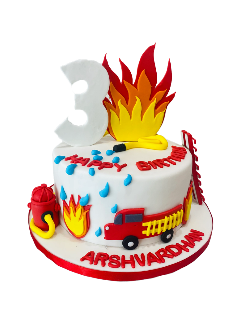 Extinguish The Fire Fondant Cake