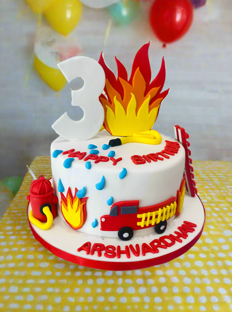 Extinguish The Fire Fondant Cake