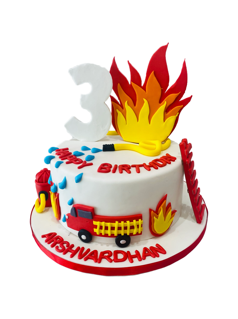 Extinguish The Fire Fondant Cake