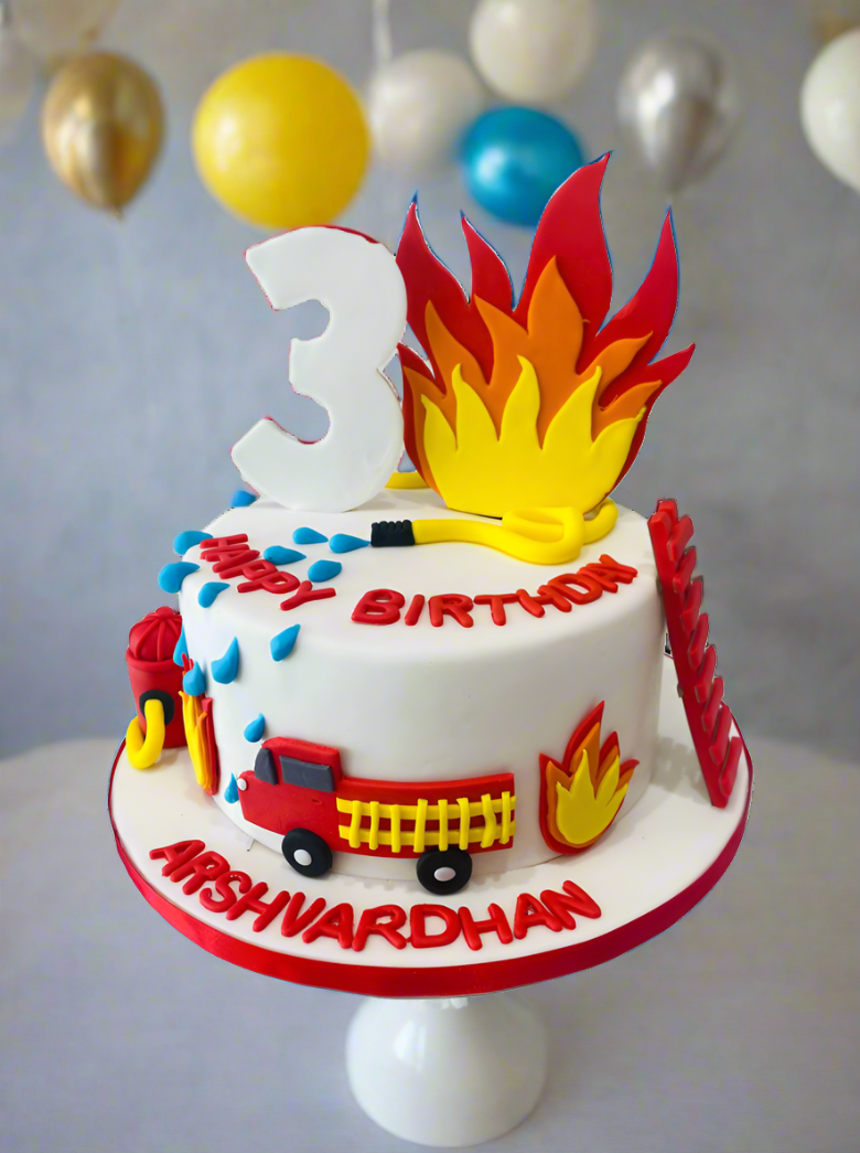 Extinguish The Fire Fondant Cake