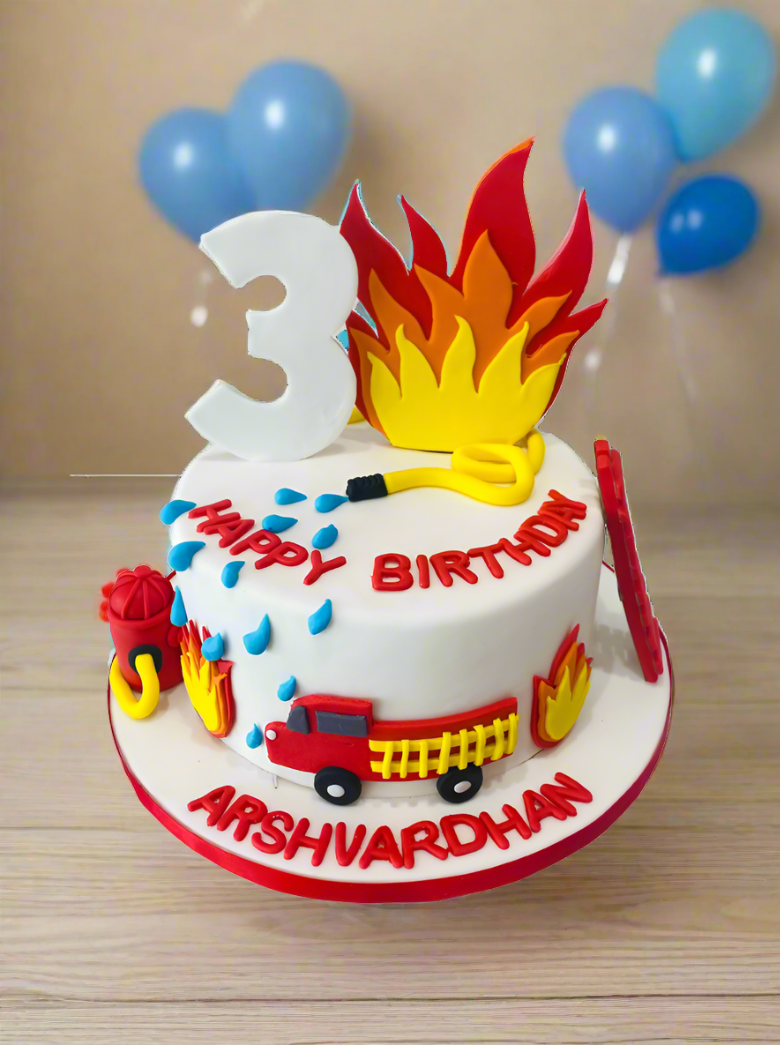 Extinguish The Fire Fondant Cake
