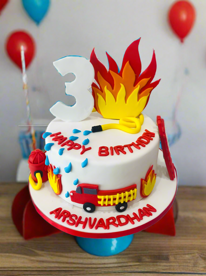 Extinguish The Fire Fondant Cake