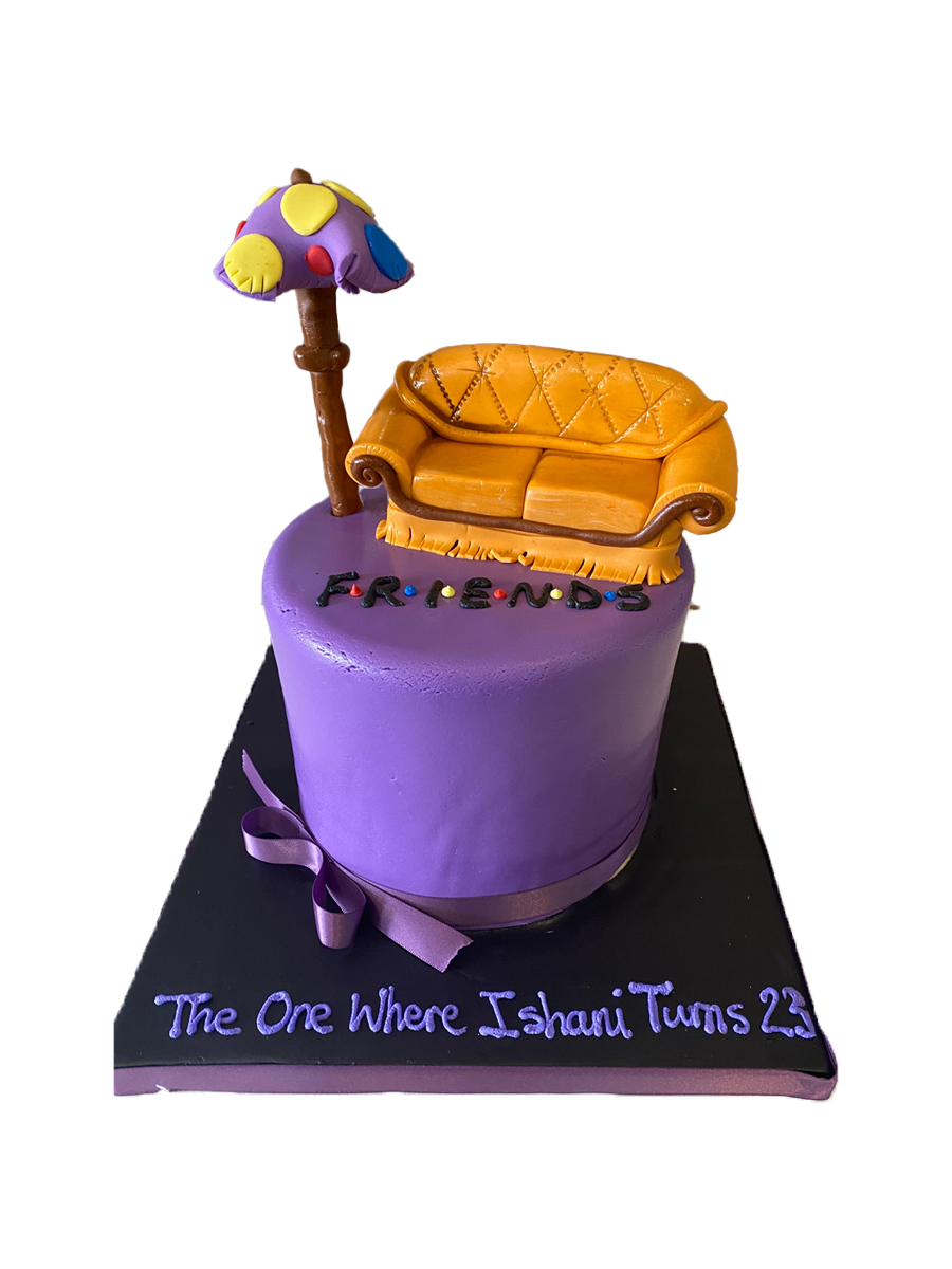 Friends Couch Fondant Cake