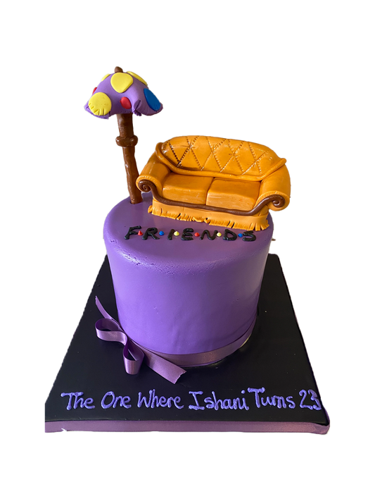 Friends Couch Fondant Cake