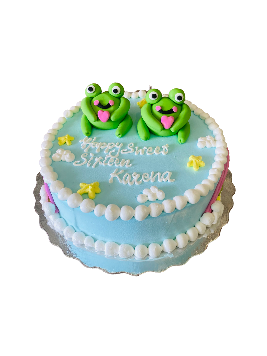 Frog Birthday Cake