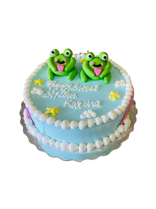Frog Birthday Cake