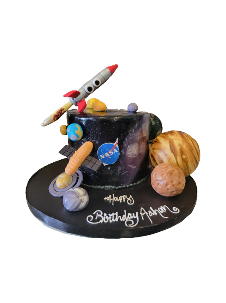 Galaxy Fondant Cake