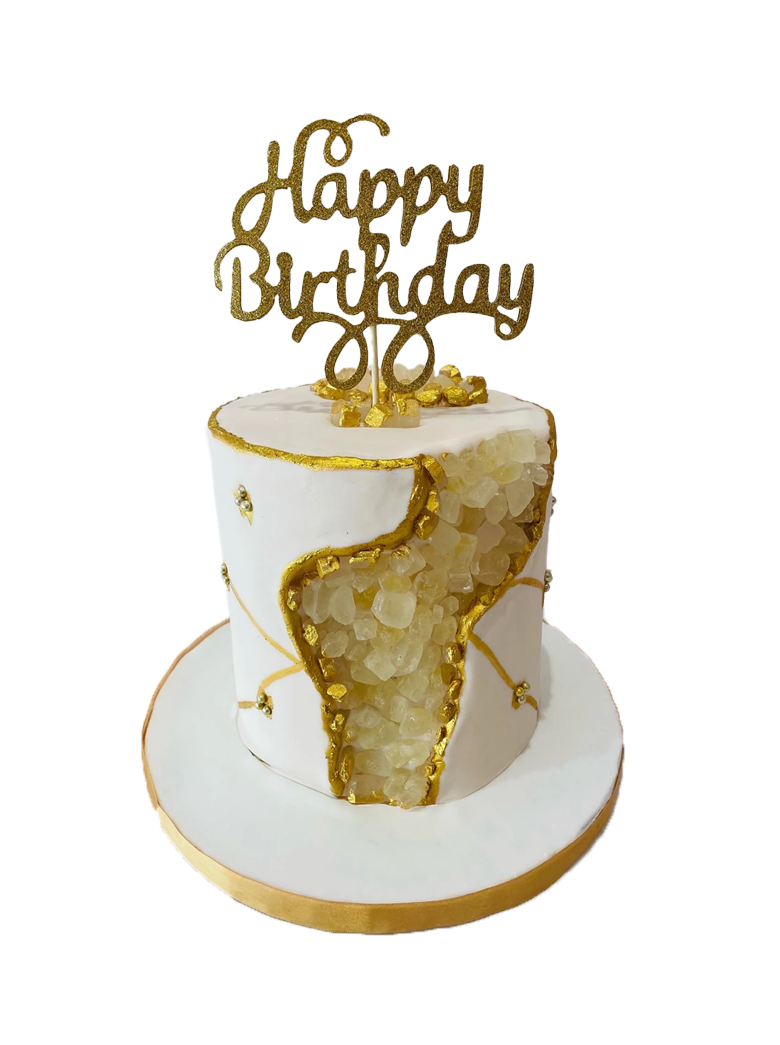 Geode Effect Fondant Cake
