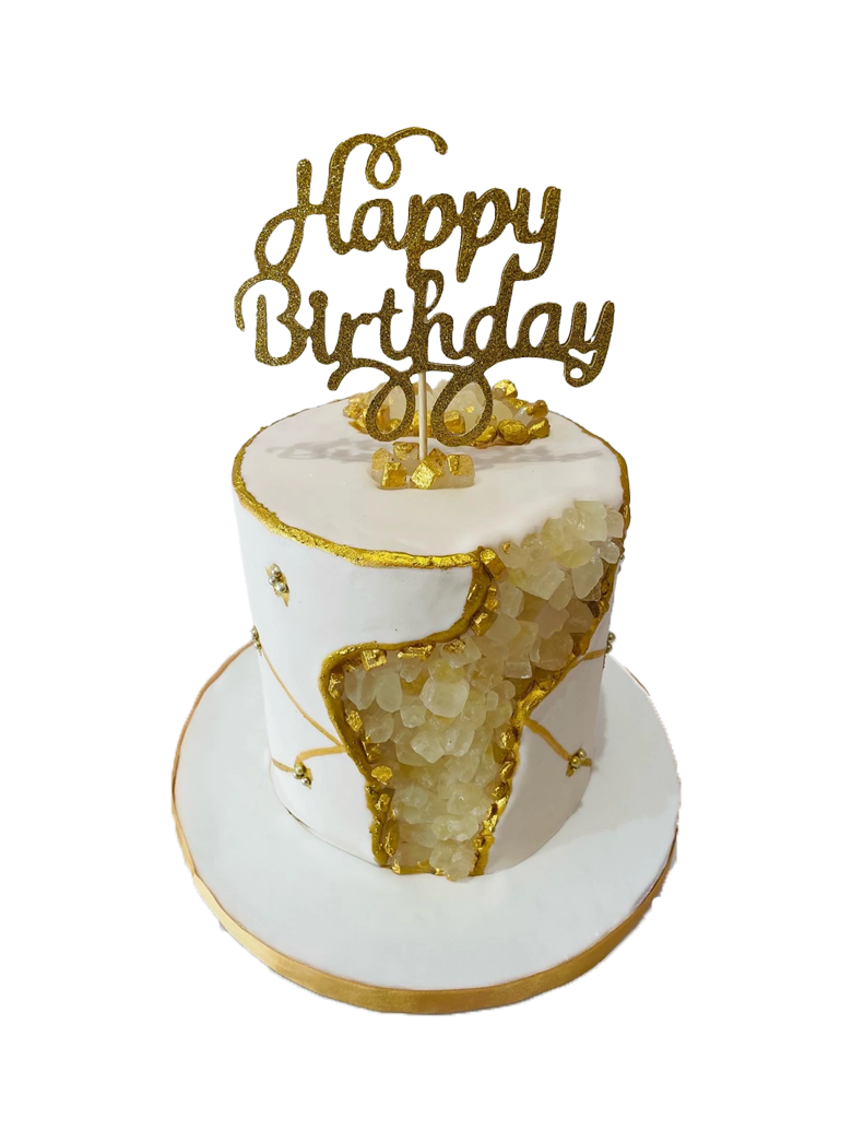 Geode Effect Fondant Cake
