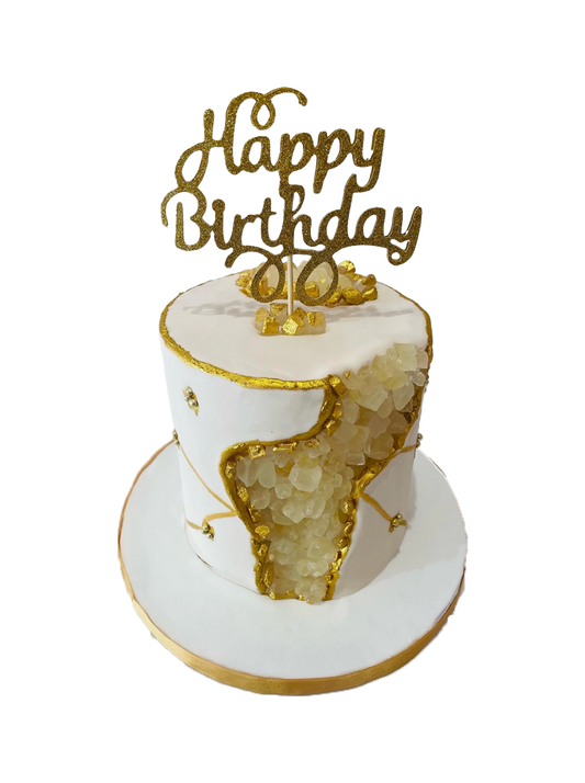 Geode Effect Fondant Cake