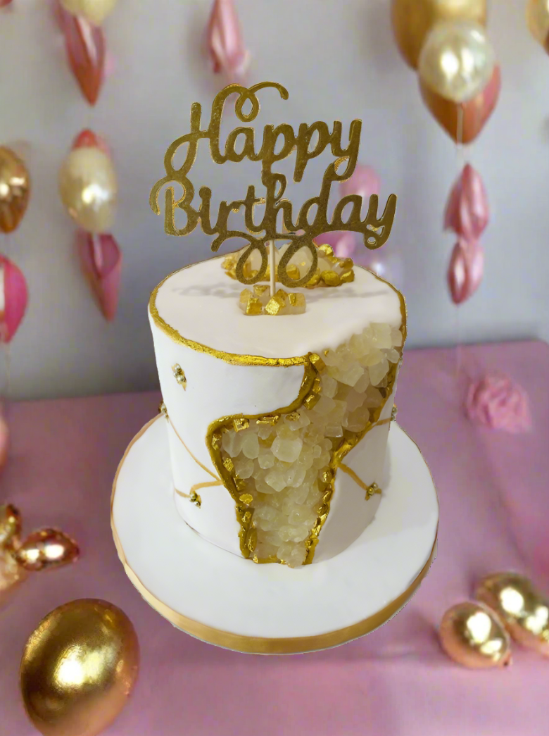 Geode Effect Fondant Cake