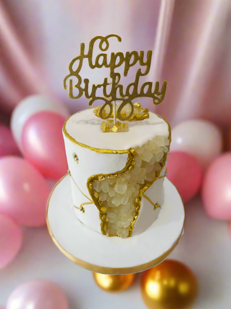 Geode Effect Fondant Cake