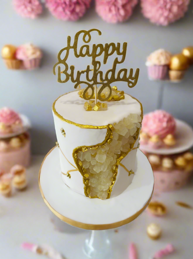 Geode Effect Fondant Cake