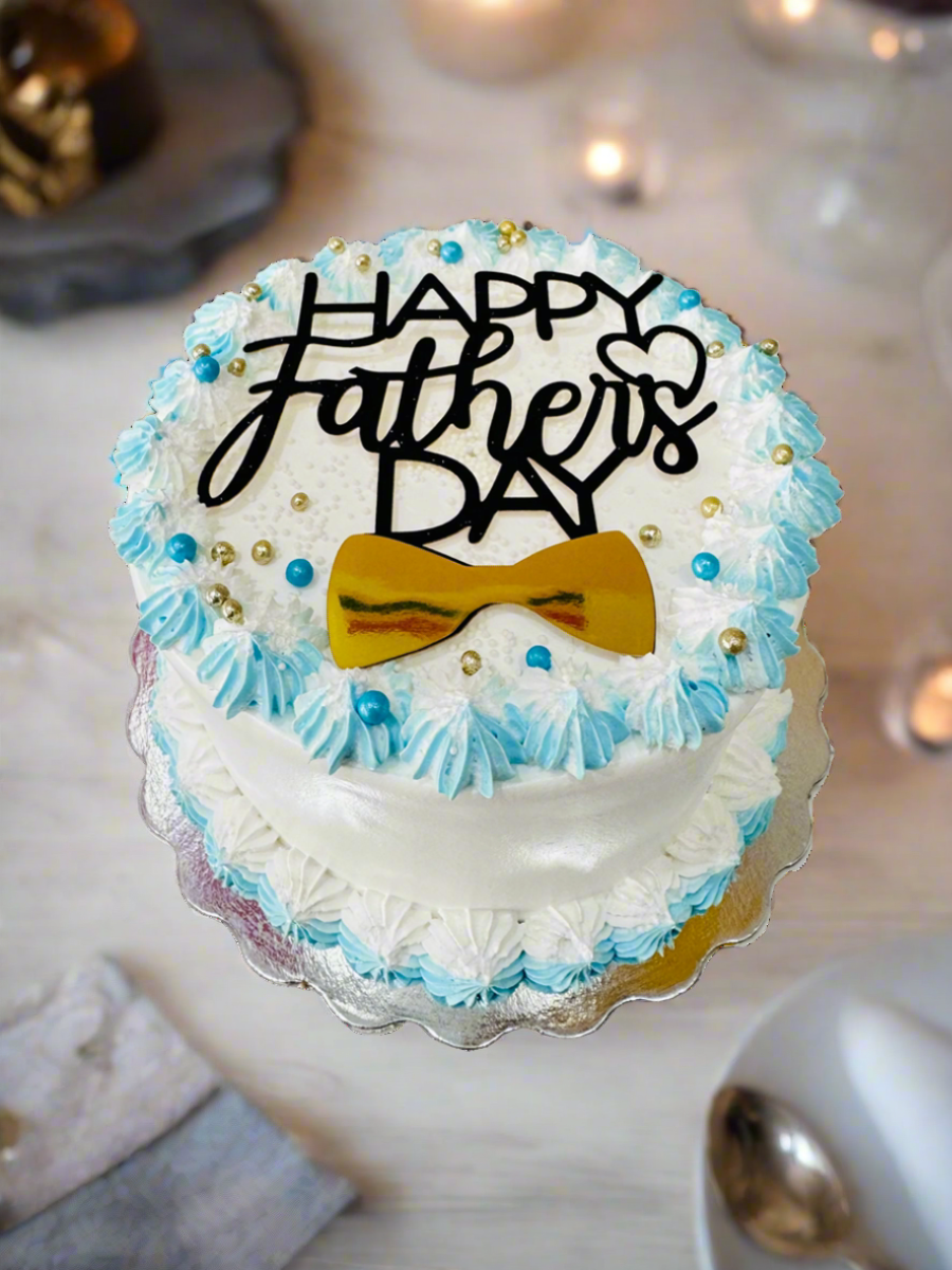 GOLD BOW FATHER'S DAY CAKE
