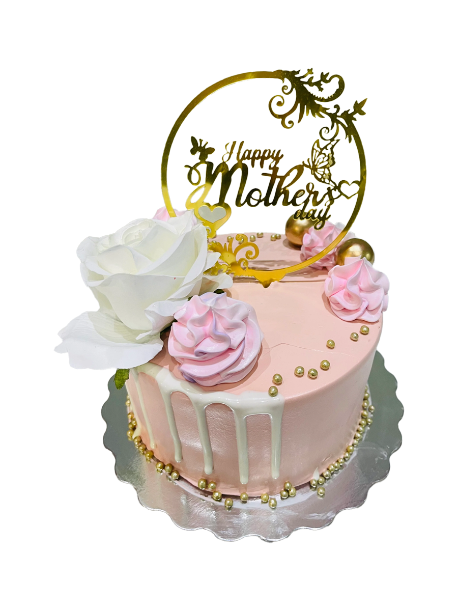 Gold Floral Mother's Day Cake