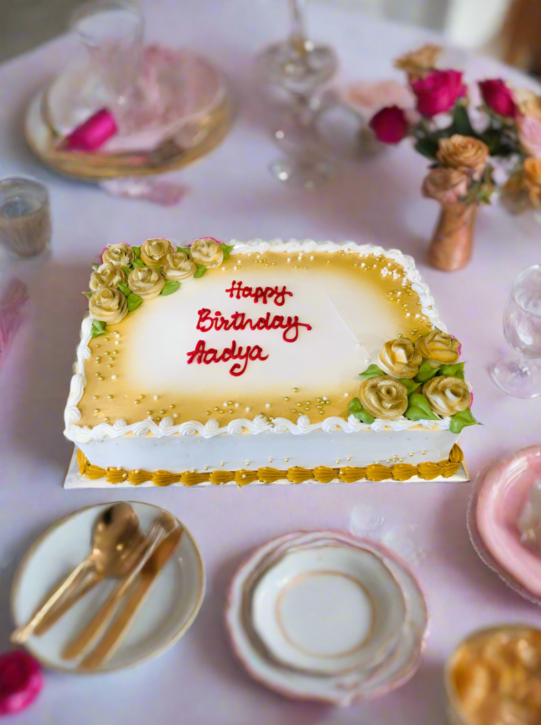 Golden Flower Cake