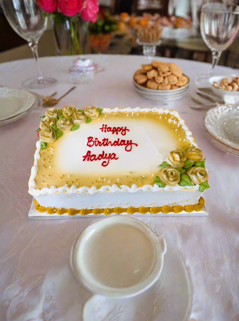 Golden Flower Cake