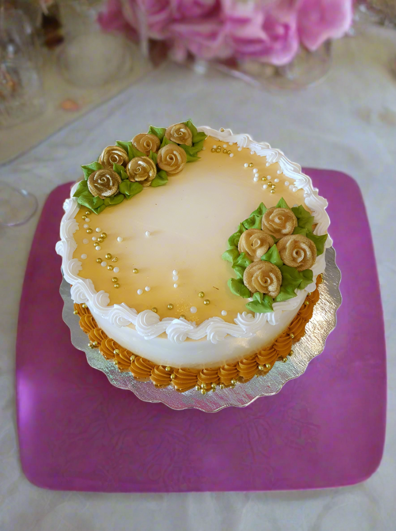 Golden Flower Cake