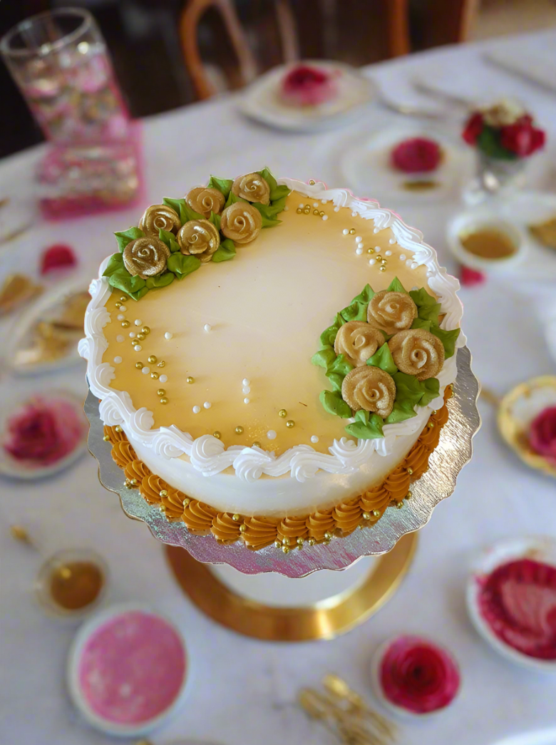 Golden Flower Cake