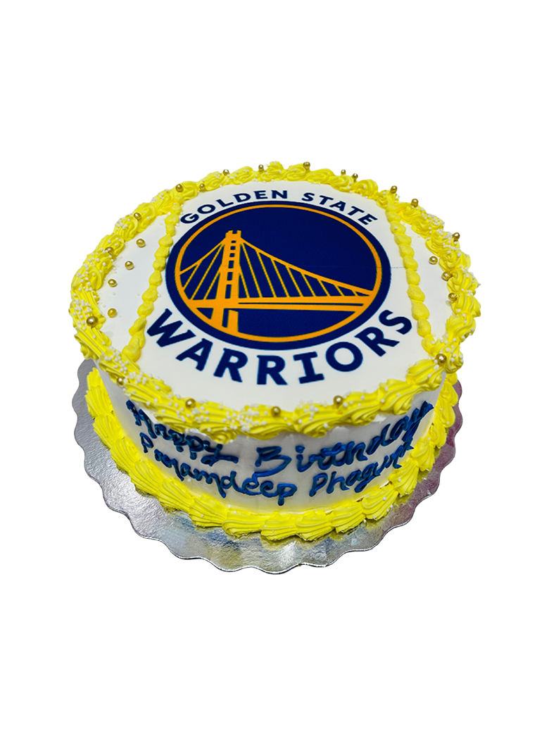 Golden Heart Warriors Photo Cake