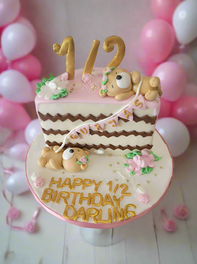 Gurjas Half Birthday Fondant Cake