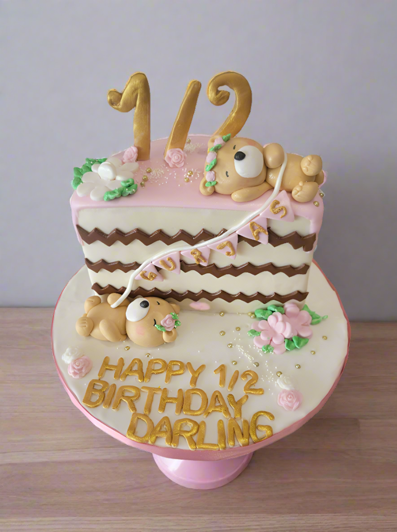 Gurjas Half Birthday Fondant Cake