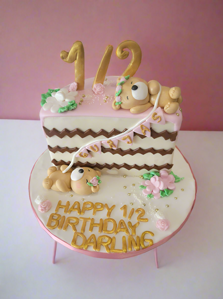 Gurjas Half Birthday Fondant Cake