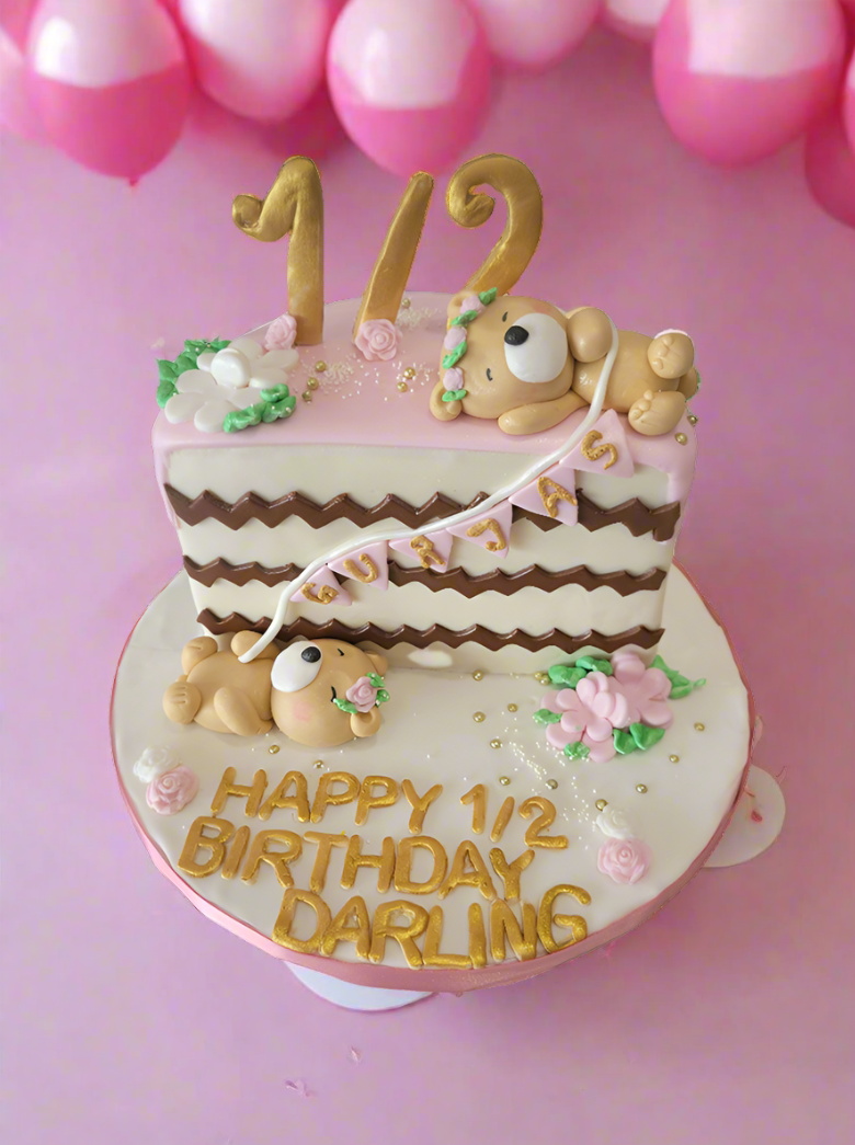 Gurjas Half Birthday Fondant Cake
